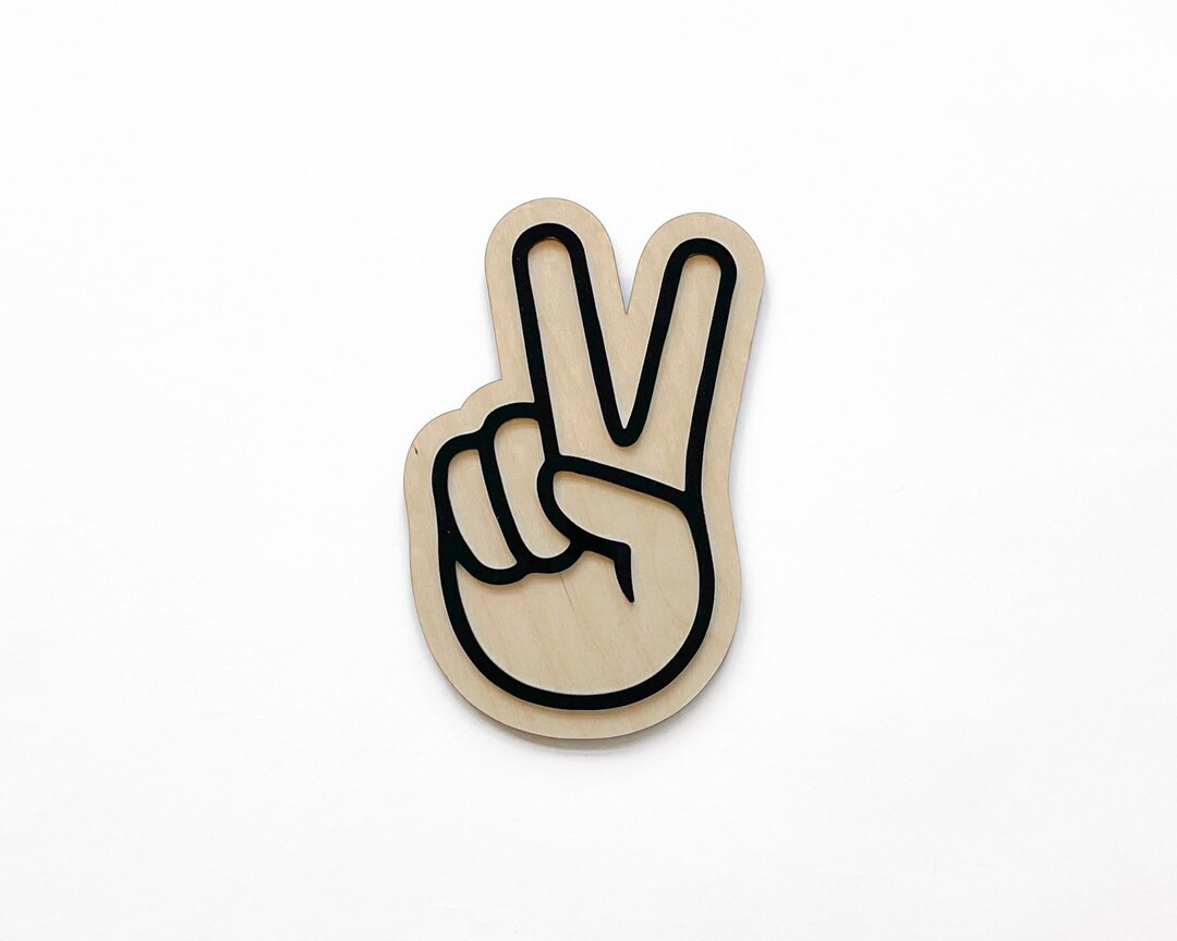 Hand Peace Sign X Kids Nursery Decor X Baby Wall Sign X Toddler Room Decor X Boys Room Decor X Gr... | Etsy (US)