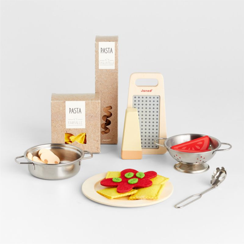 Janod Wooden Pasta Kids Play Set + Reviews | Crate & Kids | Crate & Barrel