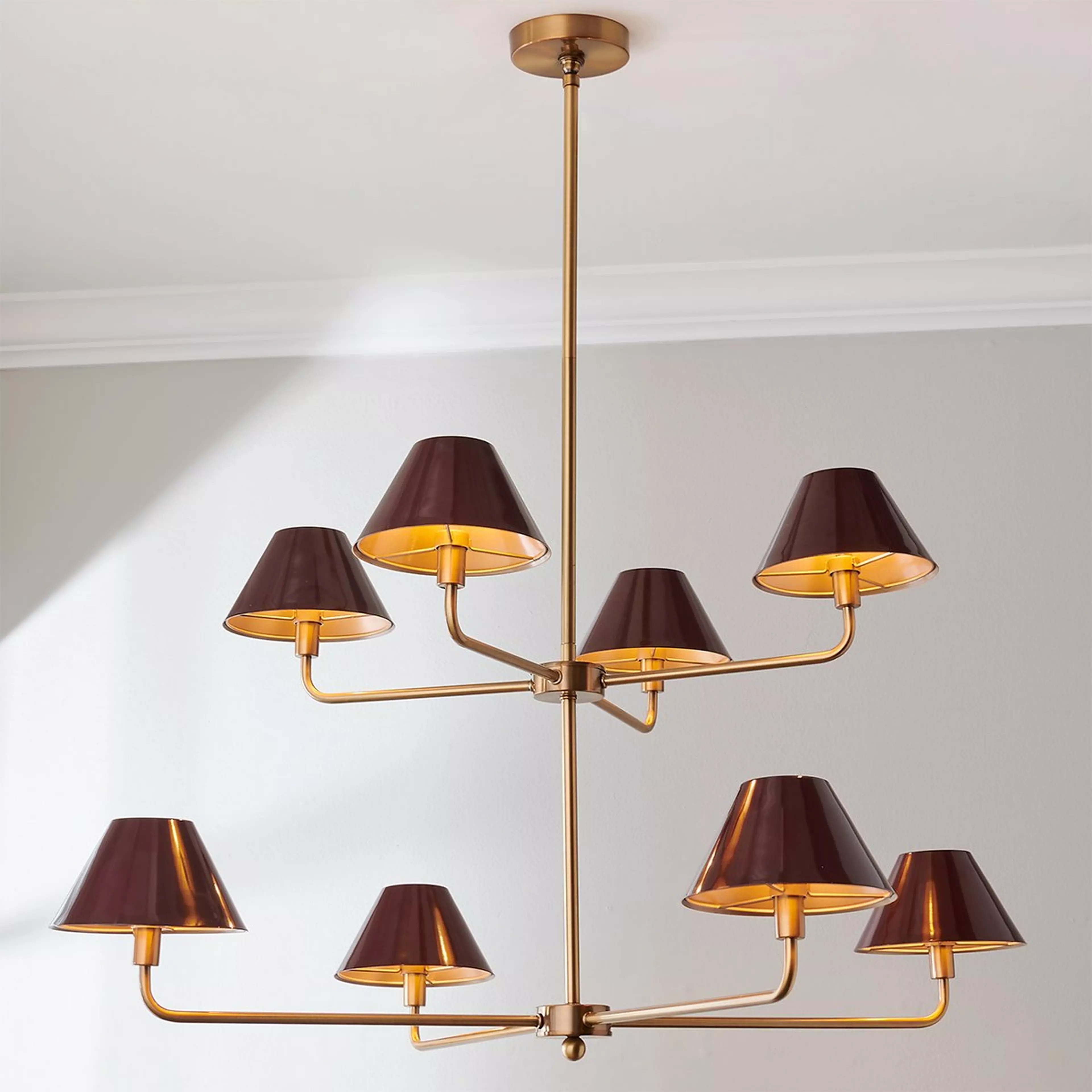 Chris Loves Julia Edie Two-Tier Chandelier - 8 Light | Shades of Light