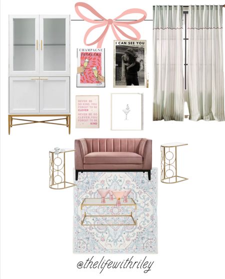 Pretty in pink living room 

Home decor, pink couch, feminine home decor, taylor swift lyrics, taylor swift print, taylor swift wall art, swiftie house, bar cabinet, curtains, mirror and gold furniture, coffee table, side table, girlie home decor 

#LTKhome #LTKFind #LTKstyletip