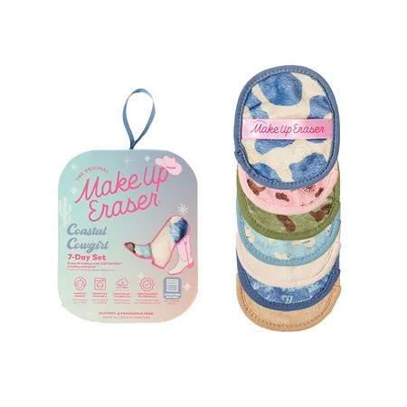The Original Makeup Eraser Coastal Cowgirl 7-Day Set with Laundry Bag - Removes Makeup and Exfoliates Skin | Walmart (US)