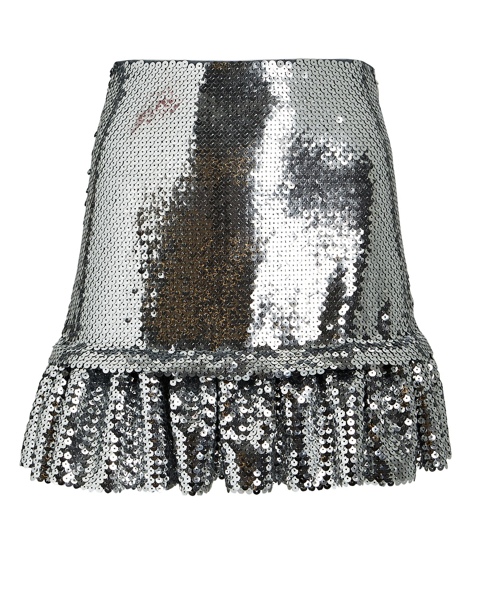 Sequined Ruffled Mini Skirt | INTERMIX
