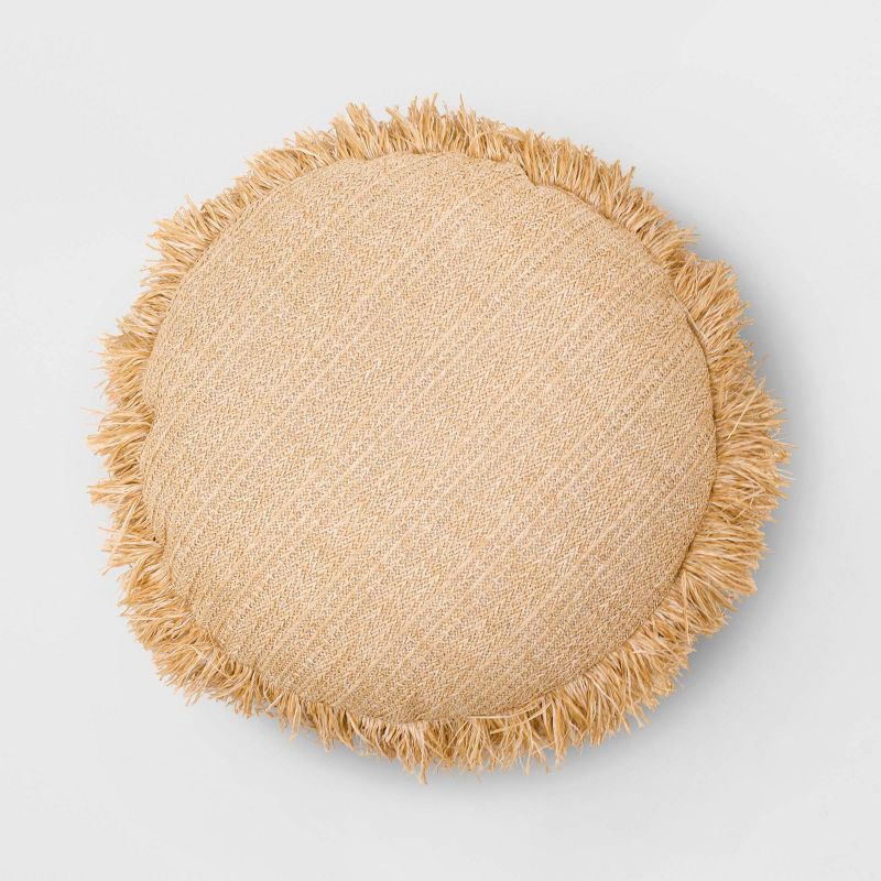 Round Throw Pillow Natural - Opalhouse&#8482; | Target