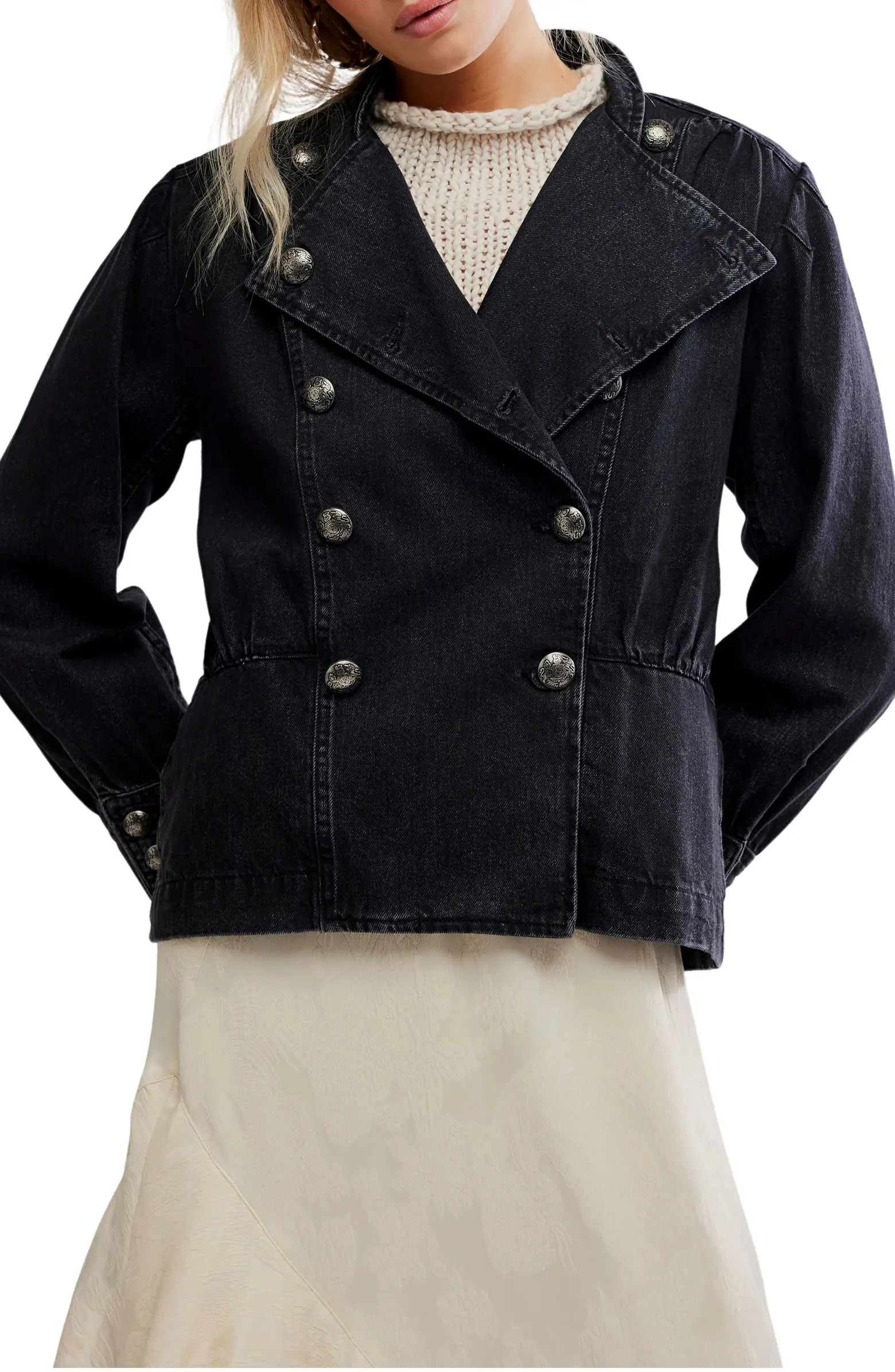 Imogene Double Breasted Denim Jacket | Nordstrom