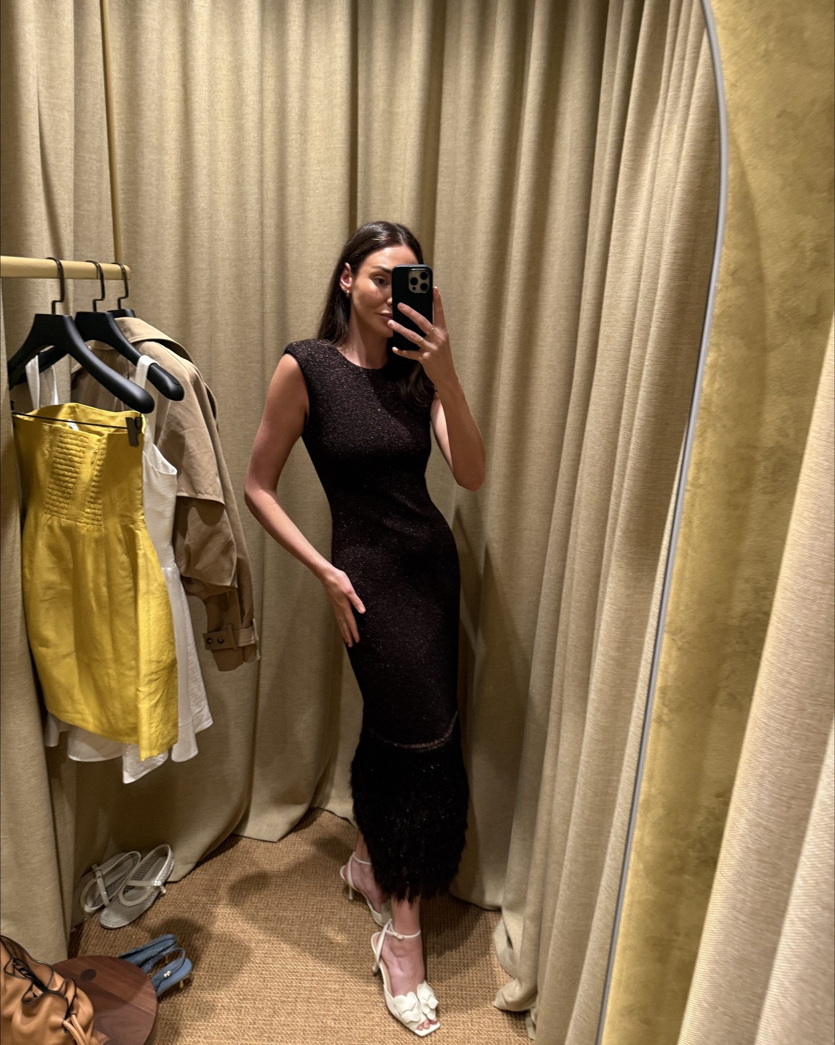 Festive fun! This is such a great dress for any weddings or Christmas party’s coming up. Pair with statement gold accessories to dress up 🤎 

Aje breeze knit dress in chocolate 
White leather heels 


#LTKsummer #LTKaustralia #LTKwedding