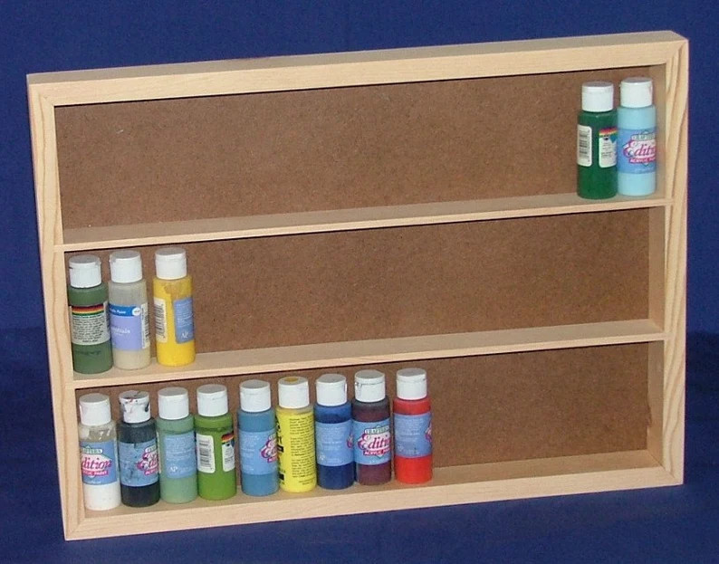 Pine Craft and Tole Paint Storage Shelf | Etsy (Global)
