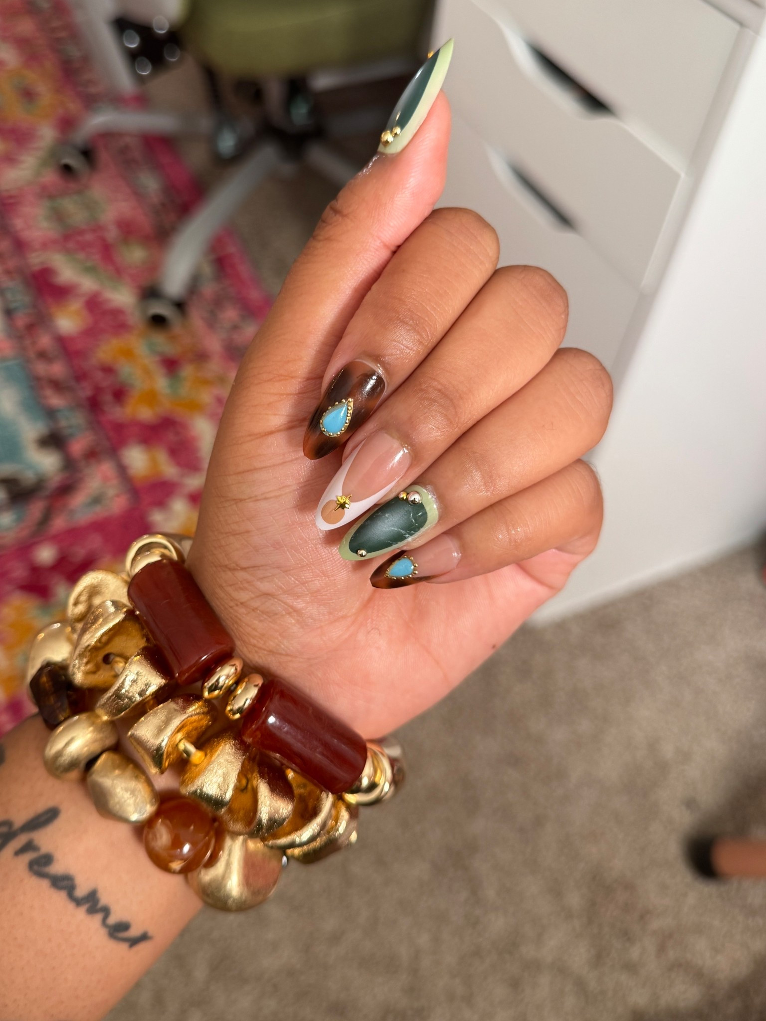 Shein press on nails and accessories. 

#LTKFindsUnder50 #LTKStyleTip #LTKBeauty