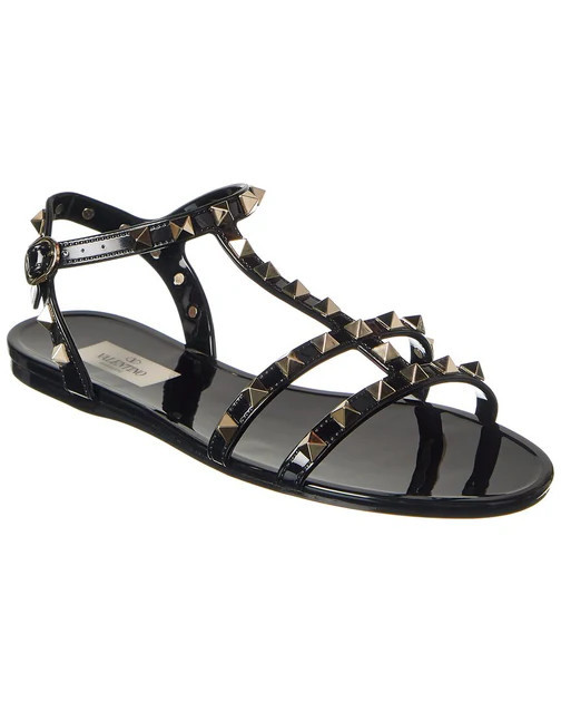 Valentino Rockstud Caged Rubber Sandal | Shop Simon