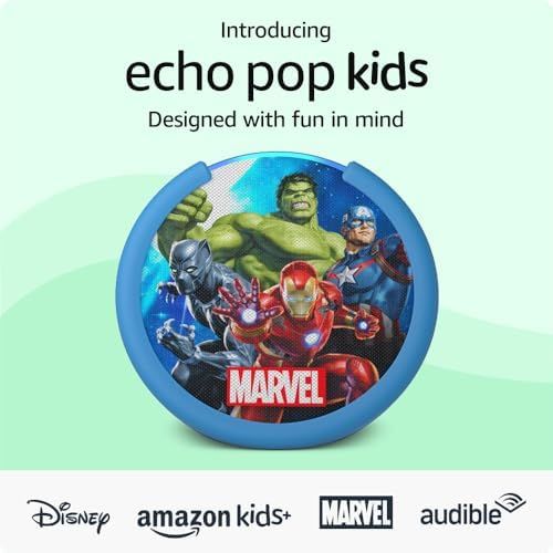 Echo Pop Kids | Designed for kids, with parental controls | Marvel's Avengers | Amazon (US)