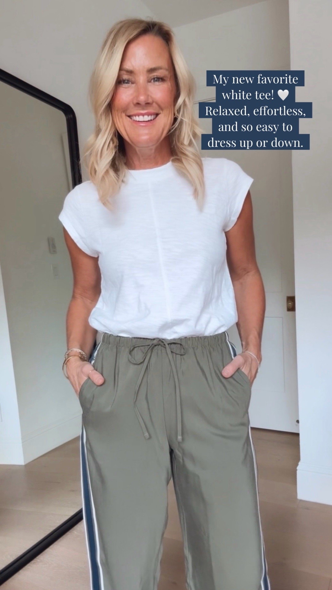 Tried these pants in two different colors and now I think I need them both! 
Top: xs
Pants: xs

#LTKootd #LTKOver40 #LTKSeasonal