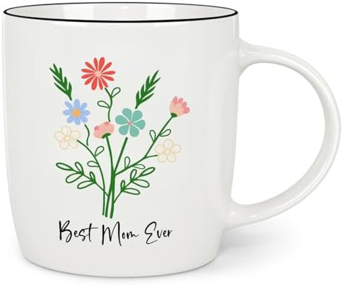 Cabtnca Mom Gifts, Mothers Day Gifts for Mom from Daughter Son, Best Mom Ever Coffee Mug 12Oz, Bi... | Amazon (US)