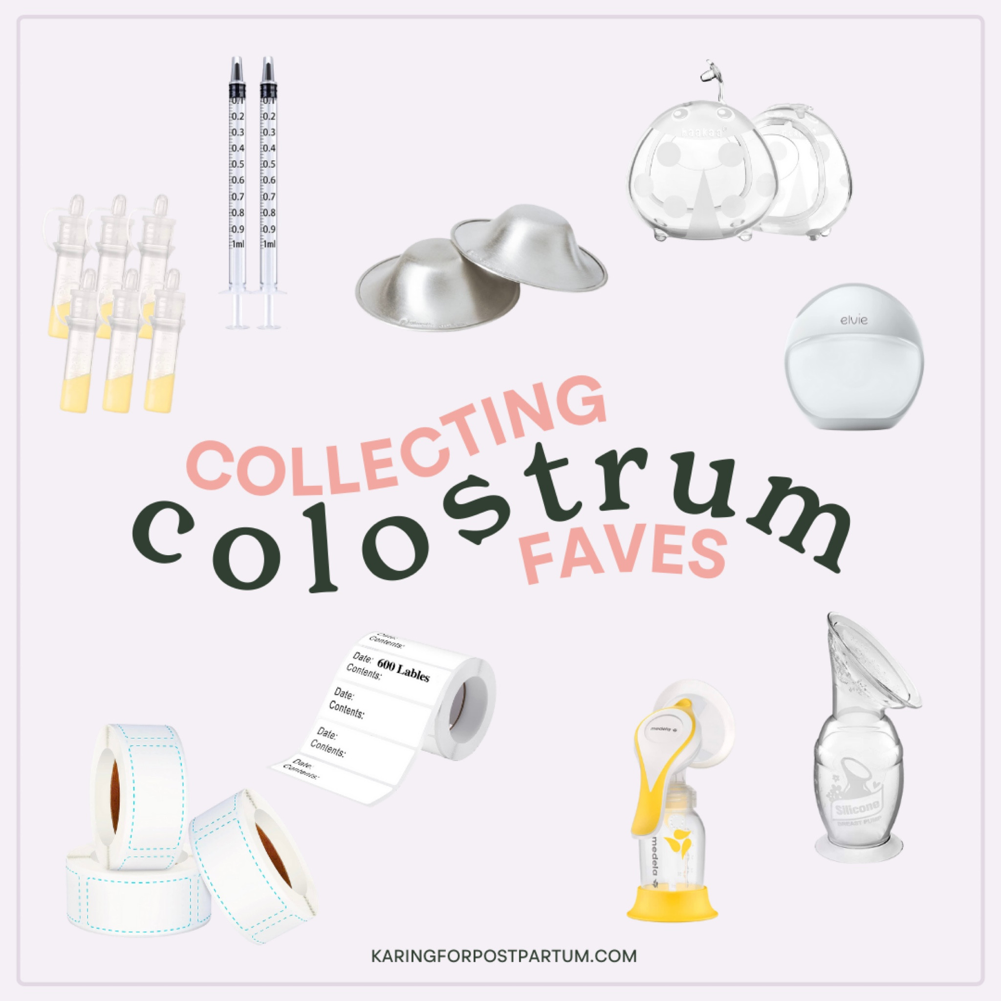 If you’re wanting to collect colostrum before baby comes (if approved)— these can be so helpful to have (syringes are a must!!)