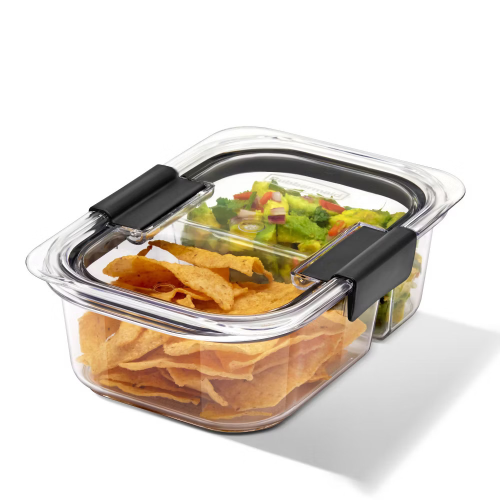 Rubbermaid 5pk 2.85 cup Brilliance Meal Prep Containers, 2-Compartment Food | eBay | eBay US