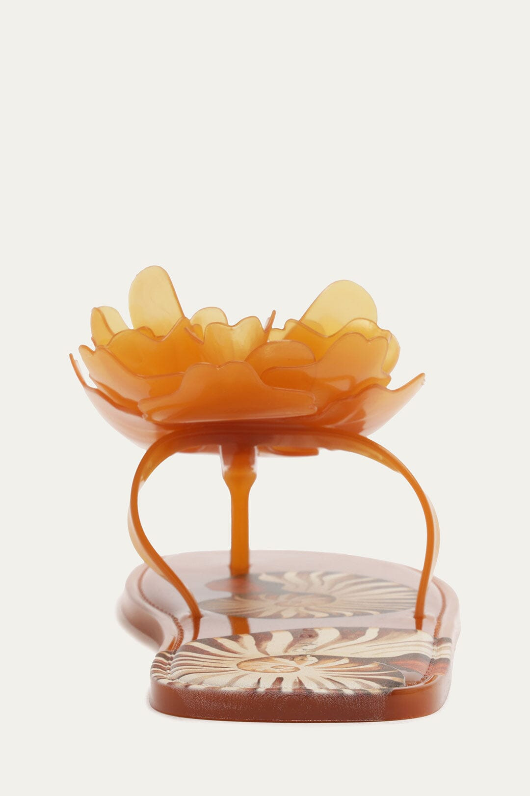 Orange Flower Jelly Flat Sandal | FARM Rio | FarmRio (US)