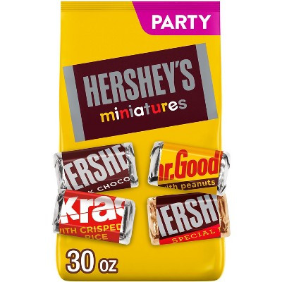 HERSHEY'S Miniatures Assorted Chocolate Candy - 30oz | Target