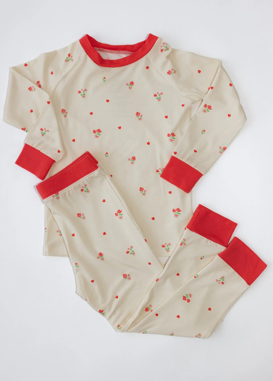 Ditsy Love Two-Piece Pajamas | Tiny Jams