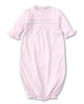 Kissy Kissy Hand Smocked CLB Charmed Blue Sack Gown | Persnickety
