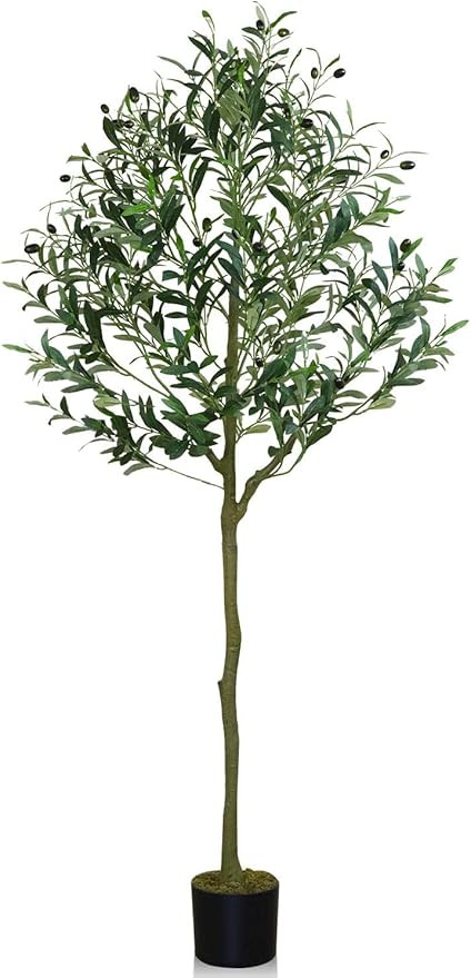 HaiSpring Artificial Olive Tree 5ft (60'') Tall Fake Plants Suitable for Modern Living Rooms Home... | Amazon (US)