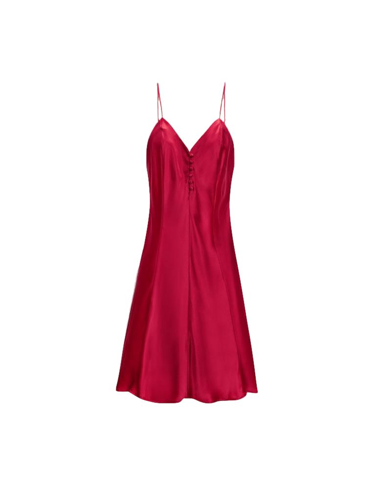 Ballerina Silk Dress - Red | Seezona
