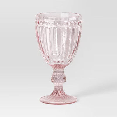 7.5oz Glass Goblet Pink - Threshold™ | Target