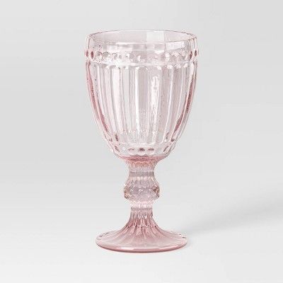 7.5oz Glass Goblet Pink - Threshold™ | Target