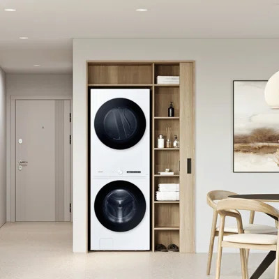 Samsung Bespoke 4.6 cu. ft. Single Unit Washer and 7.6 cu. ft. Electric Dryer | Wayfair North America