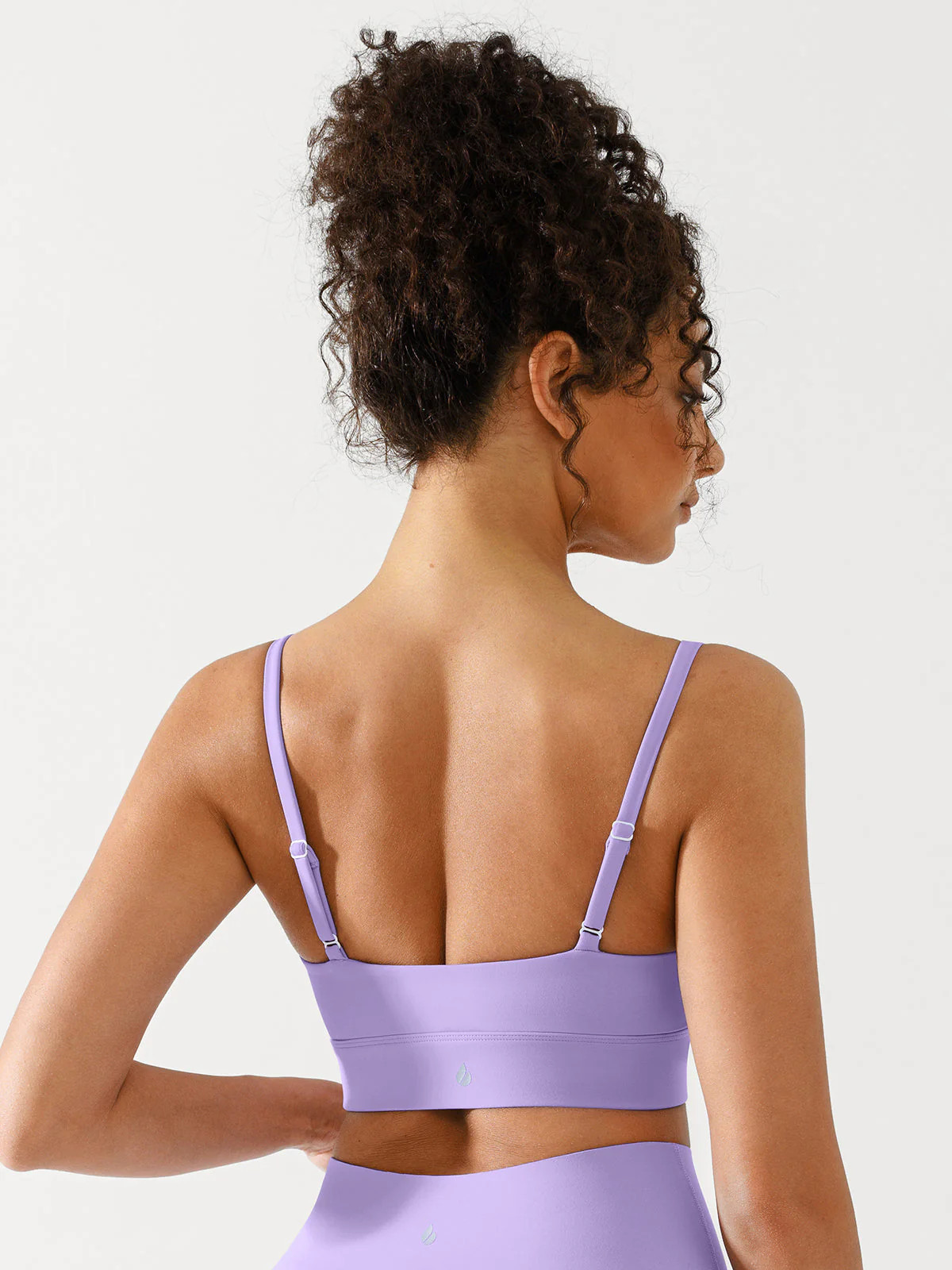 BRXL Solid Essential Adjustable Strap Sports Bra | Popilush