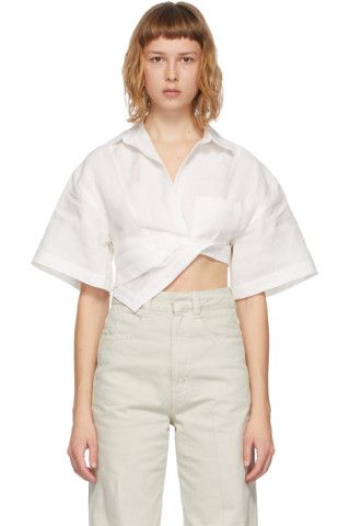 White 'La Chemise Capri' Short Sleeve Shirt | SSENSE