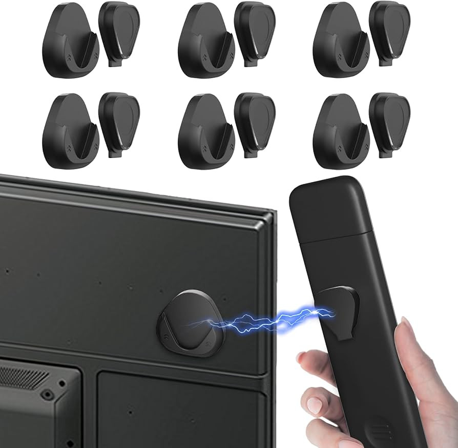 JUMEIHUI 6 Pack Magnetic Remote Control Holder Wall Mount,Convenient and Stylish TV Remote Organi... | Amazon (US)