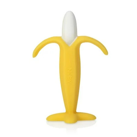 Nuby 2330397 All Silicone Banana Teether, Yellow - Case of 16 | Walmart (US)