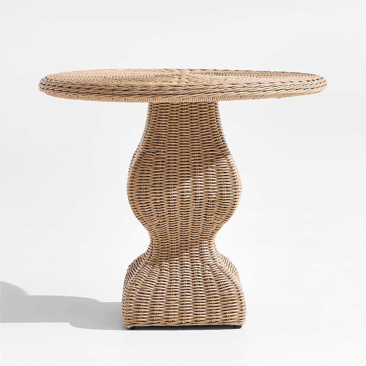 The Felix Wicker Outdoor Accent Table by Jake Arnold + Reviews | Crate & Barrel | Crate & Barrel