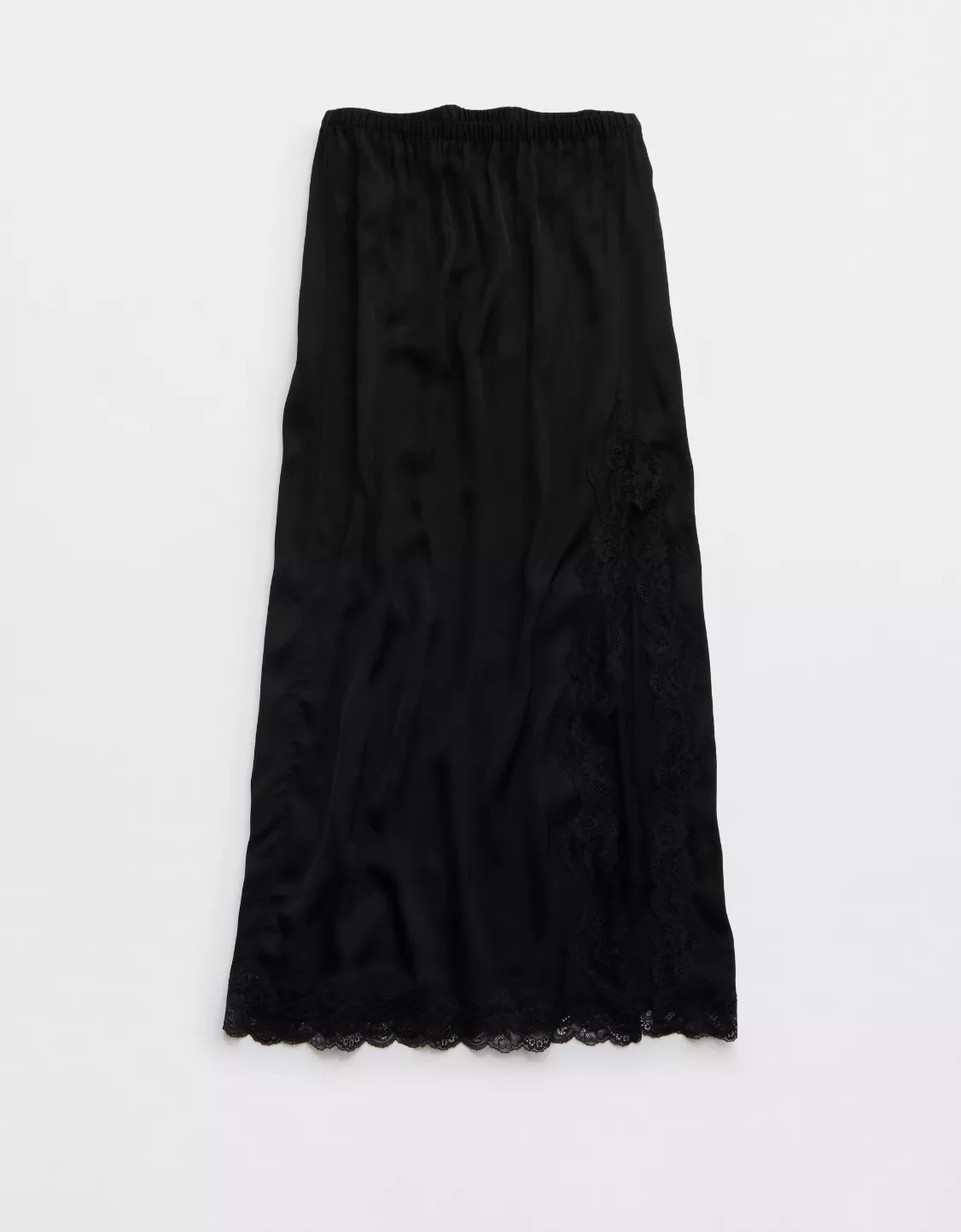 Aerie Satin Midi Skirt | Aerie