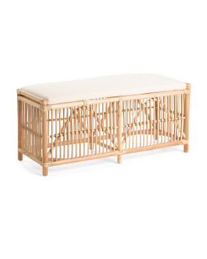 Rattan Bench | Home | Marshalls | Marshalls