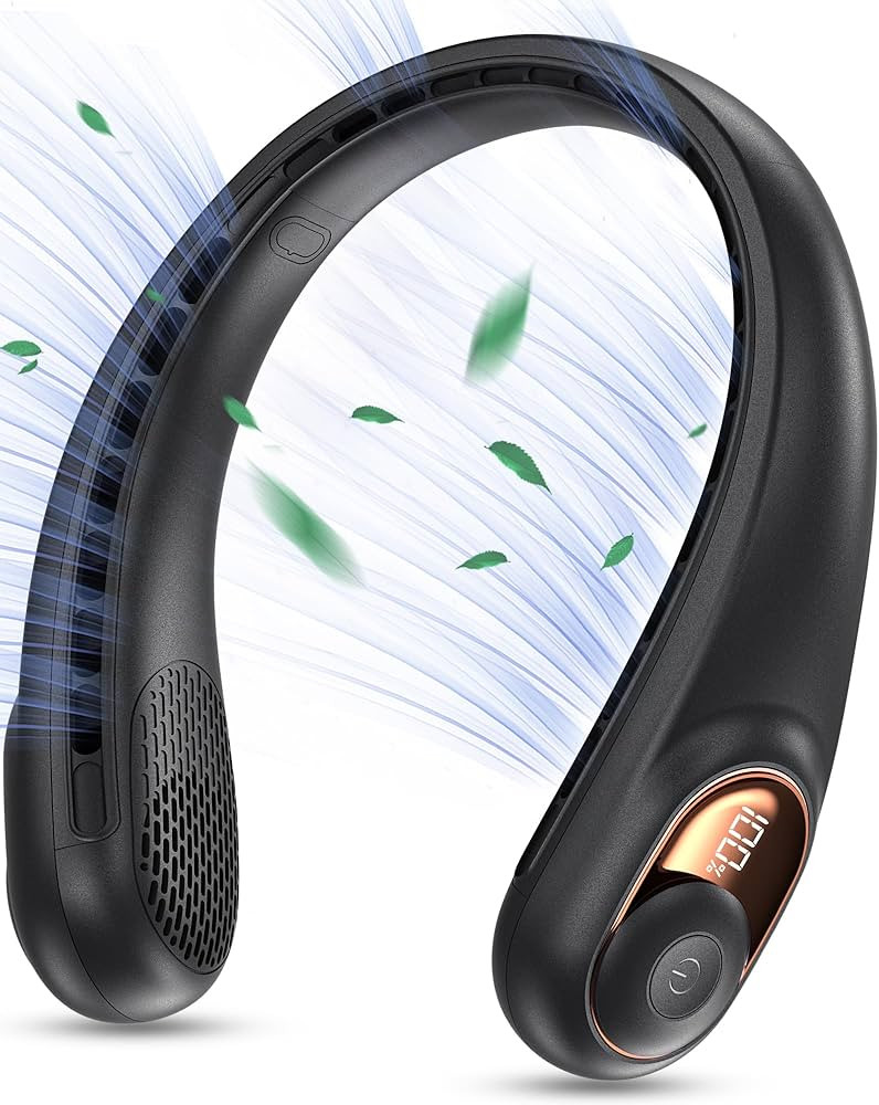 KIDEE Neck Fan, Portable Bladeless Neck Fans, Upgrade 360° Airflow, Super Quiet, 3 Speeds, 4000m... | Amazon (US)