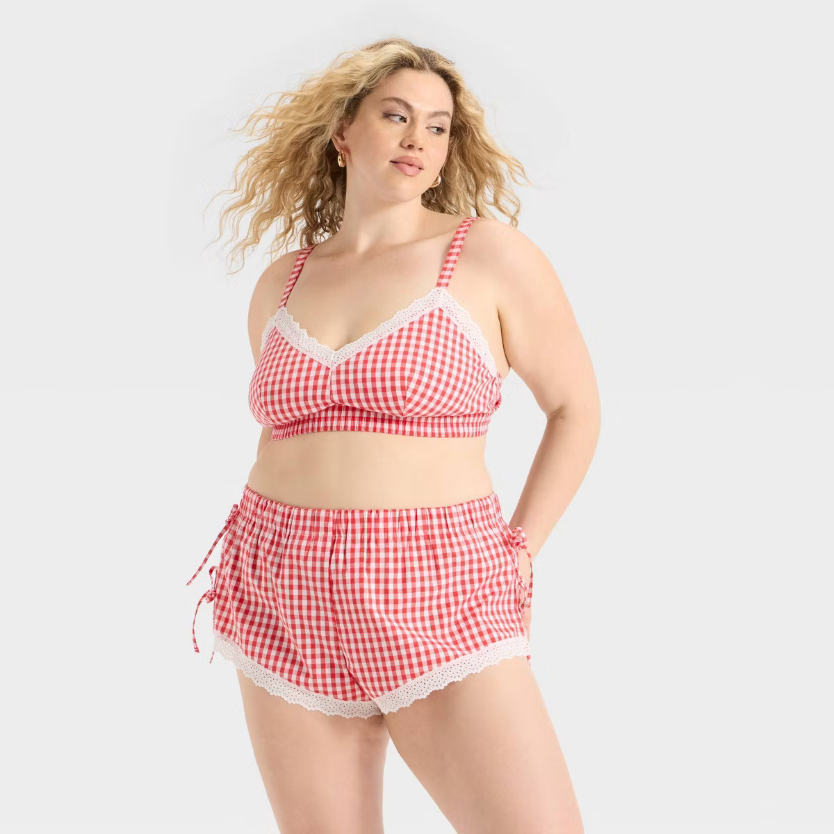 Women's Woven Bralette & Short Undergarment Set - Colsie™ | Target