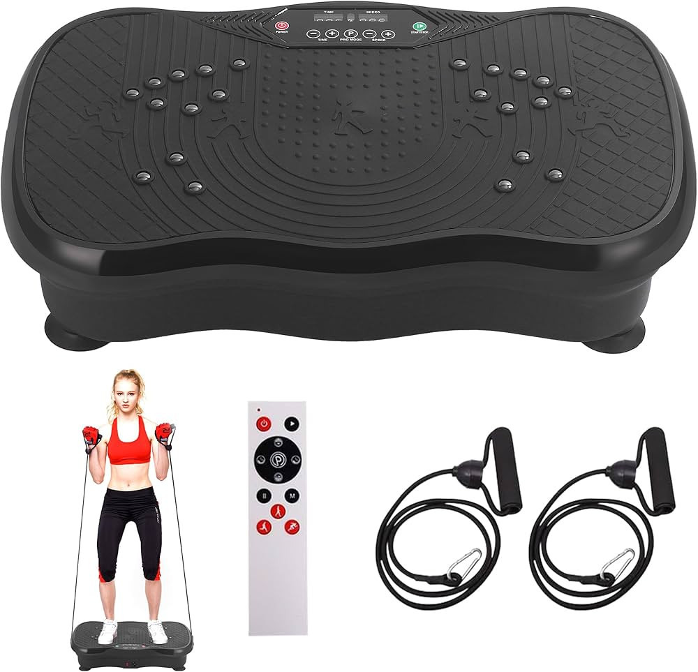 Vibration Plate Exercise Machine, Vibrating Plate Fitness Platform with Remote Control – Portab... | Amazon (US)