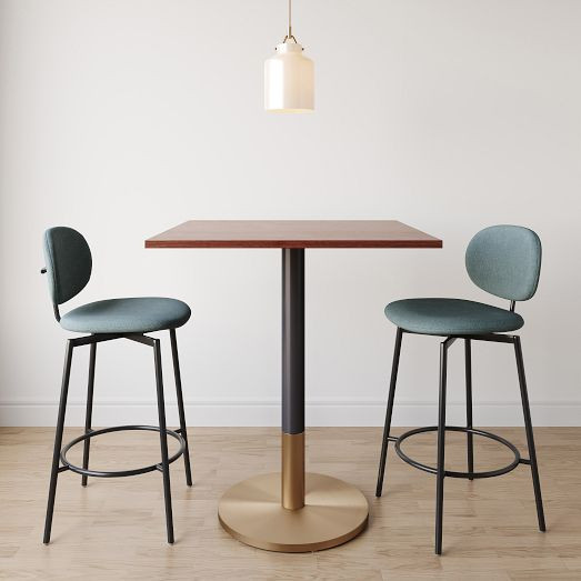 Orbit Restaurant Bar Table - Wood - Square | West Elm (US)