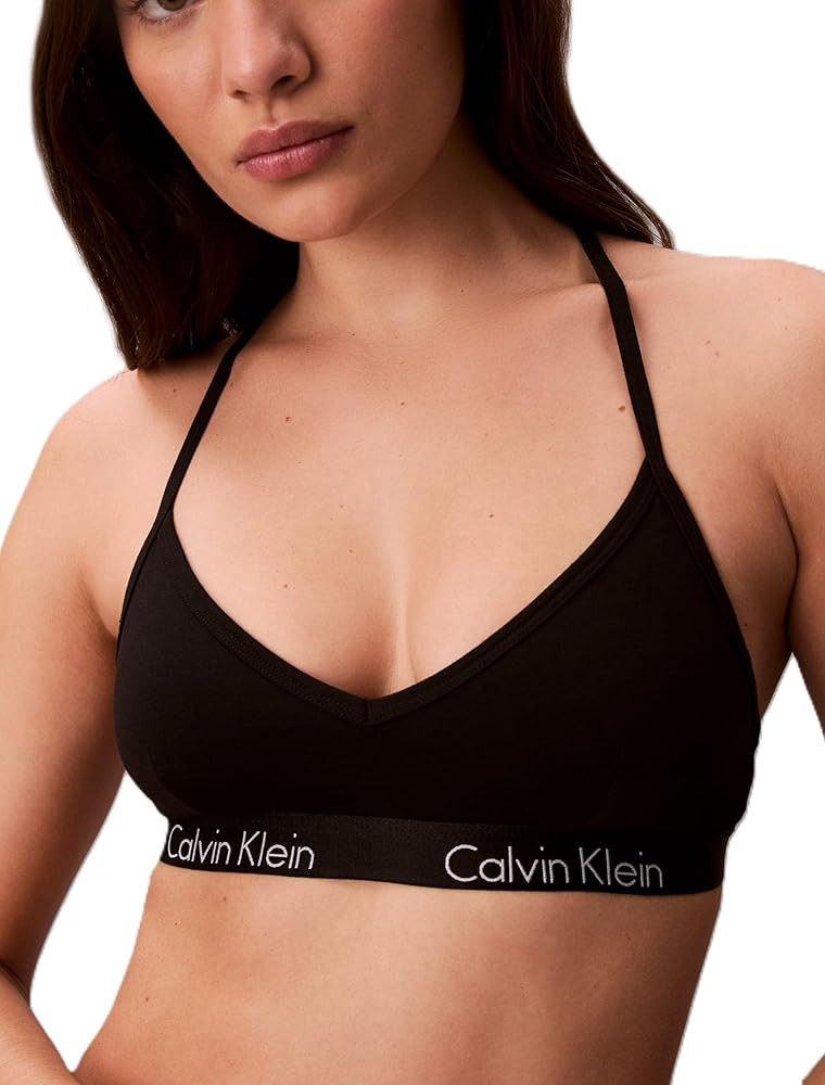 Calvin Klein Women's Motive Cotton Lightly Lined Bralette Bra | Amazon (US)