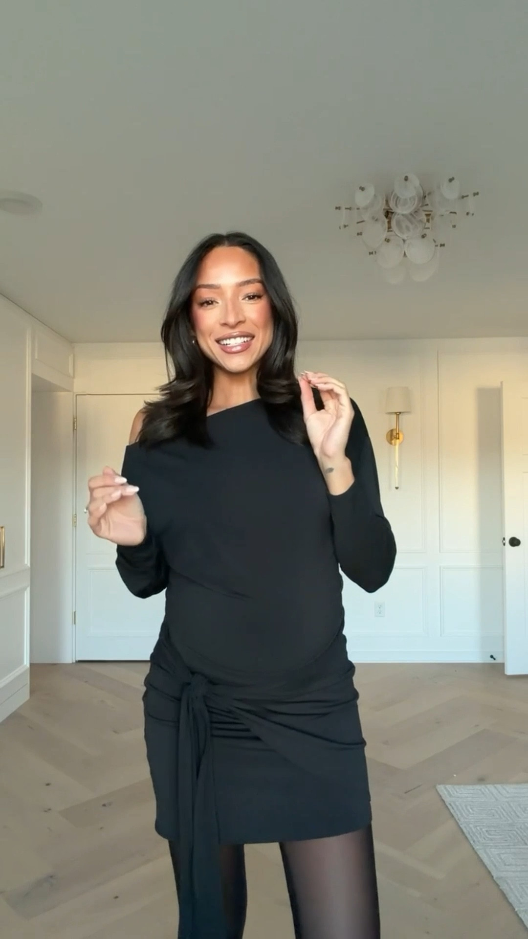 LBD under $50!! $25 off purchases of $125+ Wearing size S long sleeve mini dress - would be the perfect Valentine's outfit or date night outfit 

Valentine's Day outfit 
Winter outfit 
Winter fashion 
Winter style
Little black dress 
Black mini dress 

#LTKSeasonal #LTKValentine #LTKootd