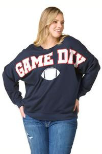 Cato Fashions | Cato Plus Size Game Day Sweatshirt | Cato Fashions