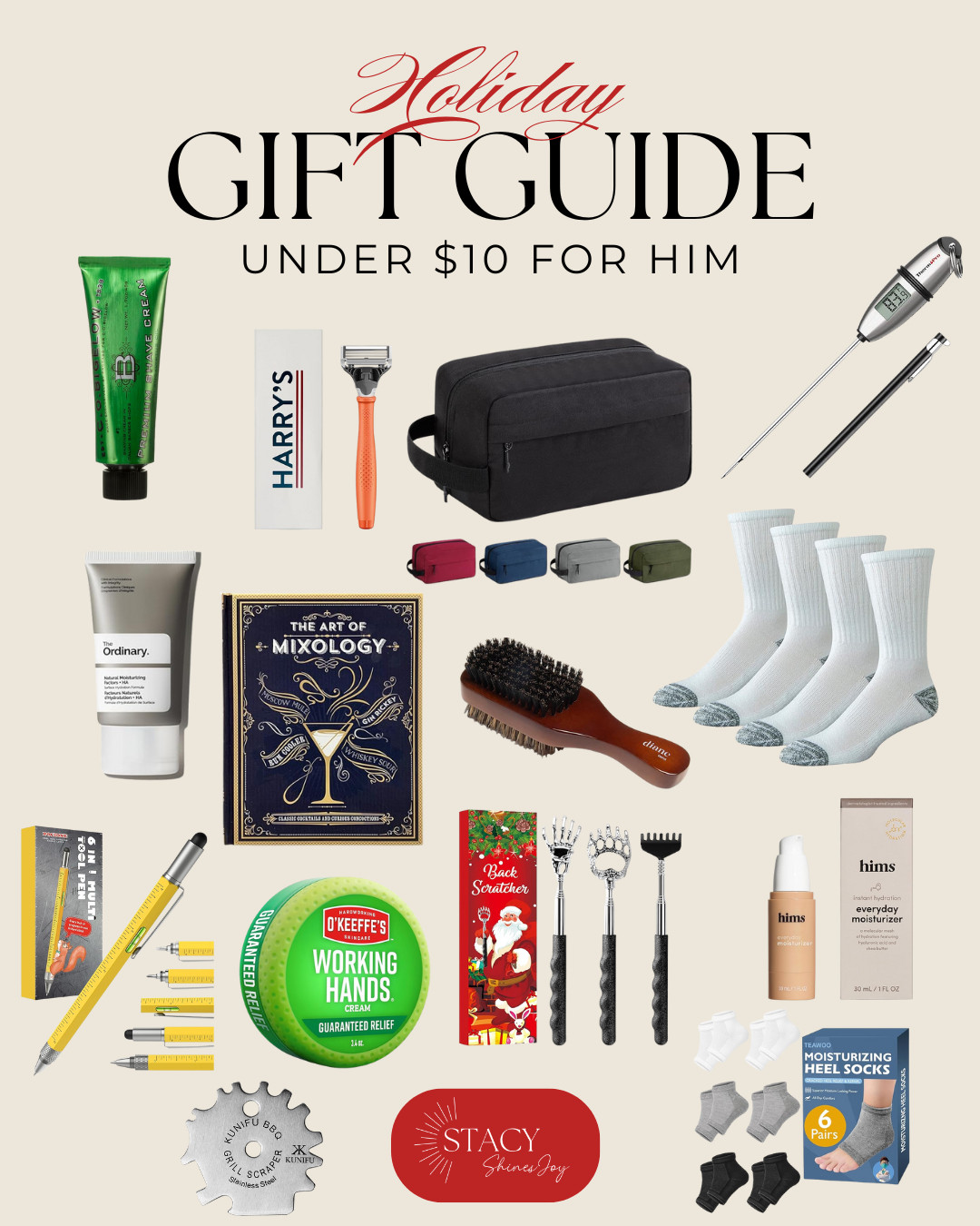 These affordable gifts are perfect for him! Cozy socks, a handy back scratcher, and a BBQ tool are sure to impress. Under $10 each! 

 #LTKGiftGuide #LTKHoliday #LTKMens