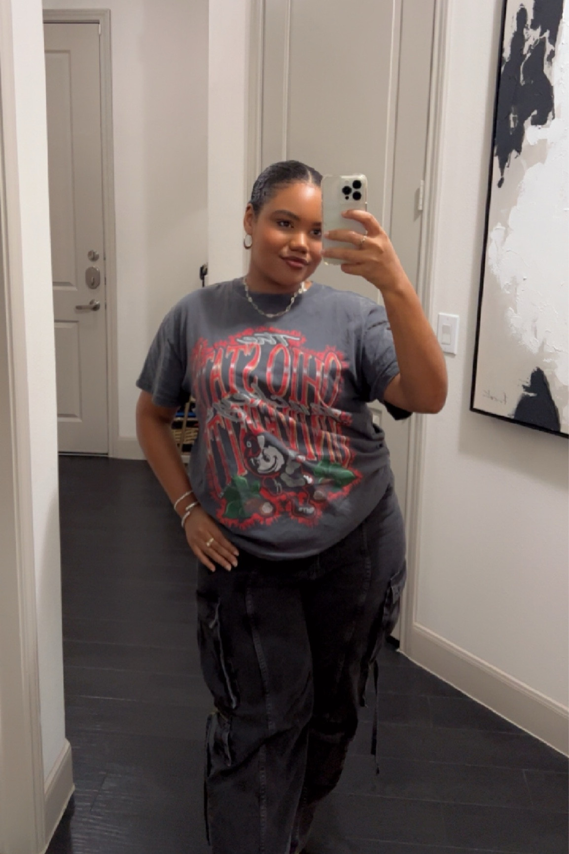 Everyday casual outfits for fall 
- graphic Tee Large 
- cargos size 14 


#LTKCon #LTKPlusSize #LTKStyleTip