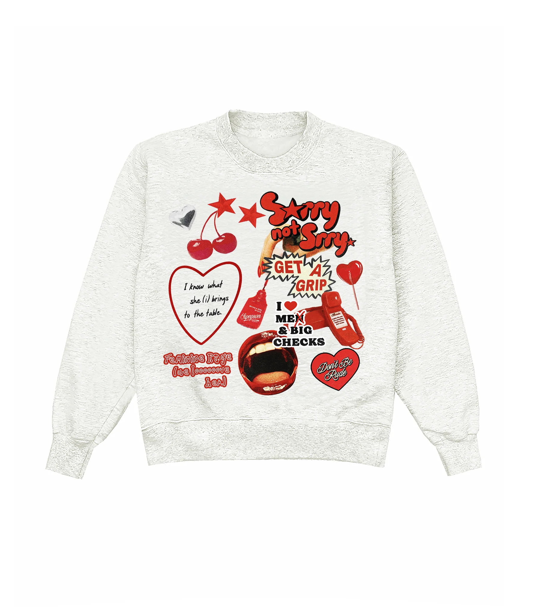 Valentine's Charms Heather Crewneck | Shop Kristin Jones