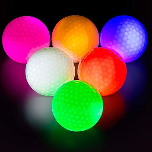 THIODOON Glow in The Dark Golf Balls Light up Led Golf Balls Night Golf Gifts for Men Kids Women | Amazon (US)