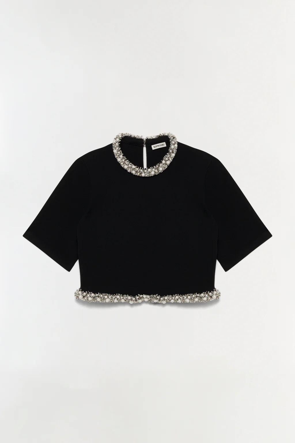 Ozelle Embellished Knit Top | Simkhai
