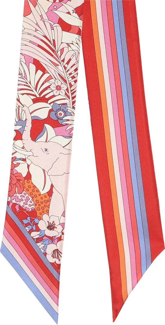 Elementi Reversible Silk Skinny Scarf | Nordstrom