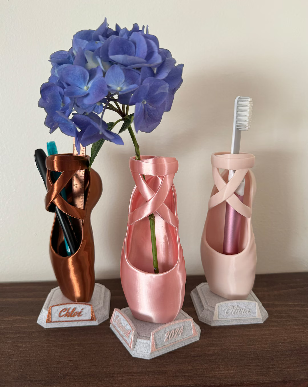 3D Printed Ballet Pointe Shoe: Personalized Recital Gift, Pen, Brush or Flower Holder - Etsy | Etsy (US)