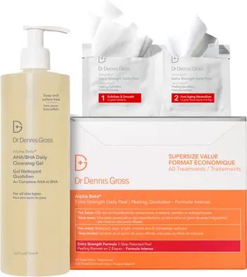 Alpha Beta® AHA/BHA Daily Cleansing Gel & Alpha Beta® Extra Strength Daily Peel Duo $210 Value | Nordstrom