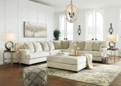 Rawcliffe 3-Piece Sectional with Ottoman | Ashley Homestore