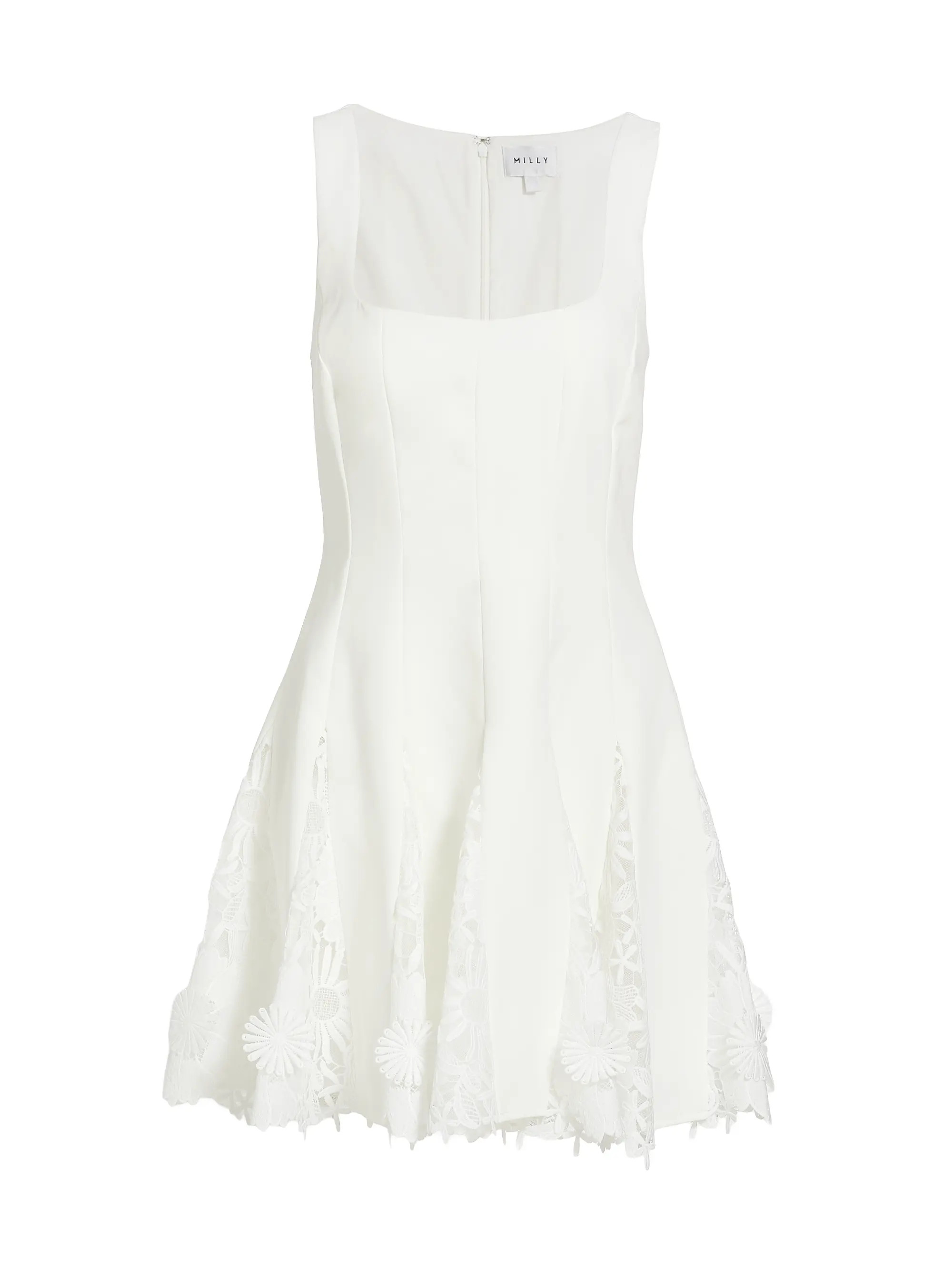 Shop Milly Ariel Cady 3D Lace Minidress | Saks Fifth Avenue | Saks Fifth Avenue